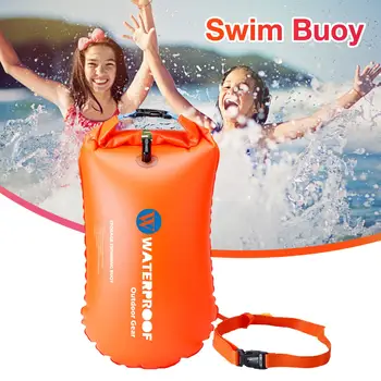 Суха чанта за шамандури | Безопасност Swim Buoy Tow Float | Силно видим буй плувка плува балон за Open Wate